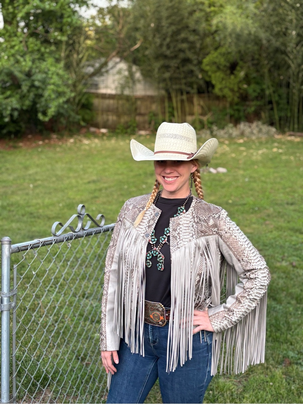 Double D Ranch Python Sonora Jacket Silver Label - Picture 9 of 10